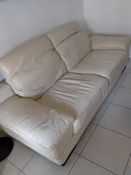 Canapé 3 places en cuir