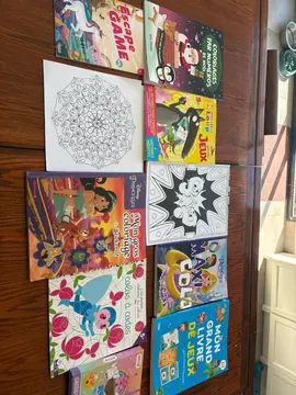 lot de cahier de coloriage et jeux pour enfants