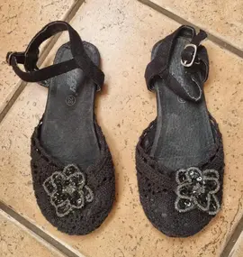 sandales macramé noir P. 28
