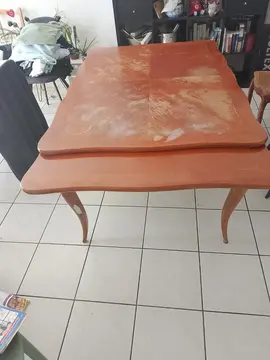 table en bois avec rallonges