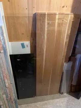 plaque de verre bord polis URGENT