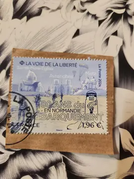 Timbre oblitéré 80 ans du Débarquement en Normandie