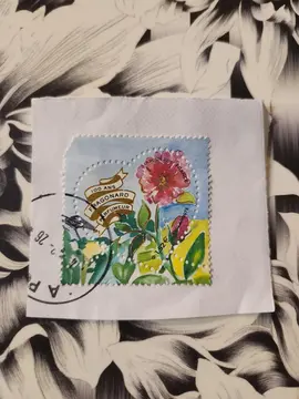 Timbre oblitéré 100 ans Fragonard 🌸