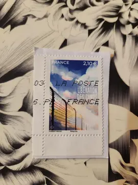 Timbre oblitéré Libération des camps