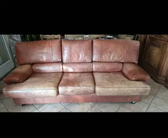 canape cuir 3 places