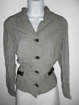 Veste Vintage tissu pied de poule