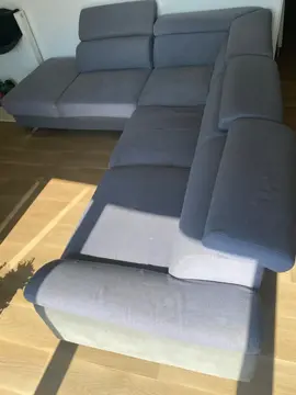 Canapé d’angle gris convertible