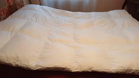 protège matelas en plumes de canard pour lit de 140