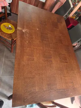 table en bois avec 2 rallonge sans chaise