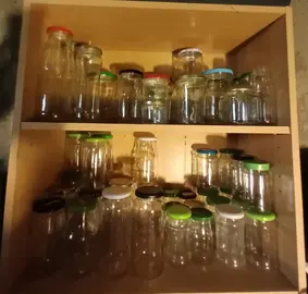 bocaux vides différentes tailles