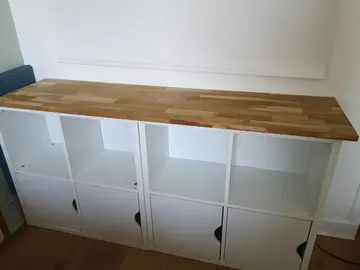 Donnons deux étagères 4 cases Vert Baudet + planche