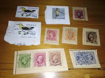 Suède lot de 11 timbres oblitérés