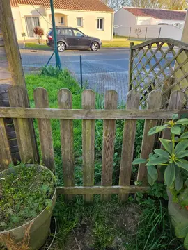 barrière bois 1,73 mètre de large haut 1 mètre