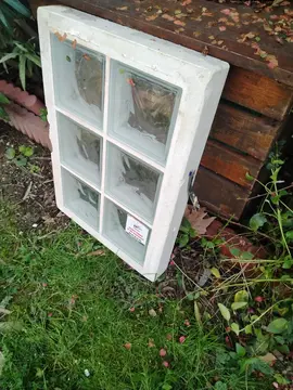 Panneau de 6 briques de verre