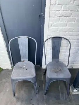 chaise jardin métal