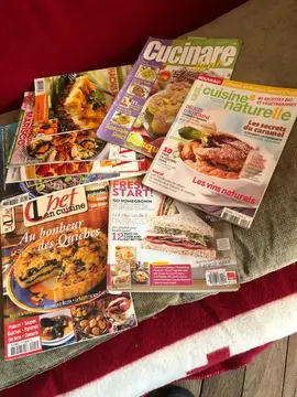 Lot de Magazines de Cuisine Français, Italien, Portugais.