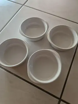 lot coupelles blanches