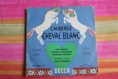 Double Vinyle 45T Extraits de l'opérette L’AUBERGE DU CHEVAL BLANC Ed. DECCA 1960