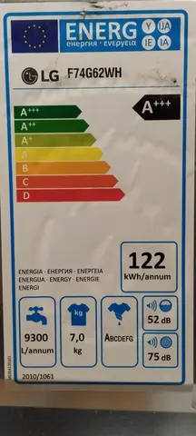 Lave linge LG F74G62WH