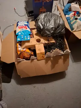 décorations de Noël ,guirlandes, etc