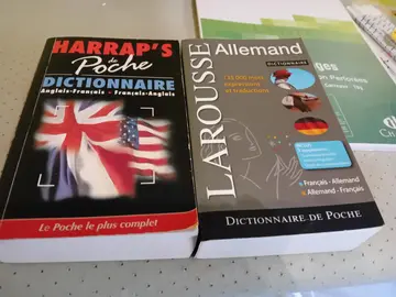 dictionnaires anglais et allemand