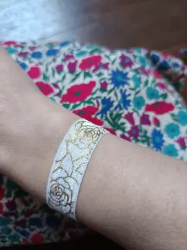 Bracelet ou chouchou fleuri