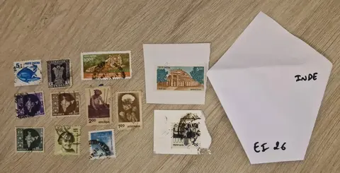 Lot de timbres Inde EI26