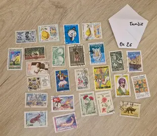 Lot de timbres de Tunisie EU26