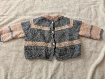GILET FILLE 2/3 ANS FAIT MAINS