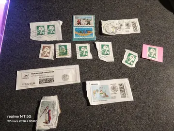 lot de timbres