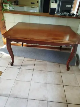 table bois massif merisier