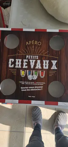 jeux de petit chevaux avec verres a shot
