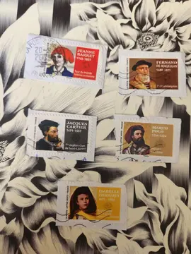 Timbres oblitérés Les grands explorateurs