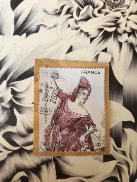 Timbre oblitéré Carmen