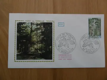 Enveloppe Premier Jour Forêt de Tronçais 1976