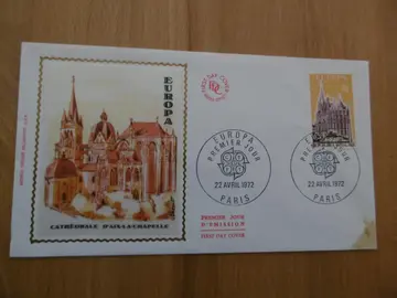 Enveloppe Premier Jour EUROPA 1972 Aix-La-Chapelle