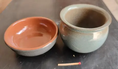 Lot de 2 récipients en céramique