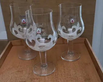 Lot de 3 verres à bière