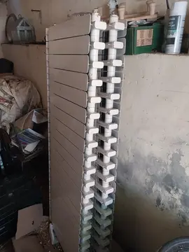 2 radiateurs fonte alu + supports