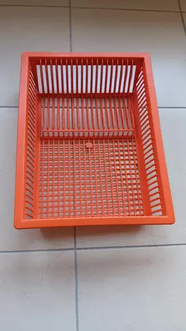 Égouttoir plastique orange 37 cm x 49,5 cm et hauteur 10 cm