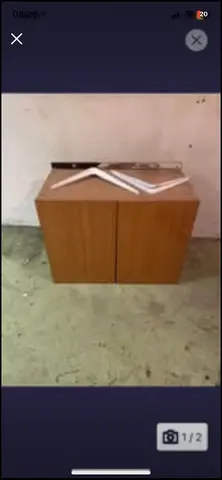 placard Formica et bois à suspendre