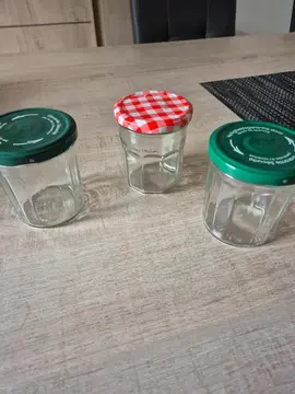 3 pots en verre