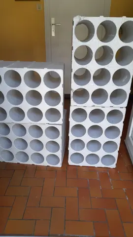 porte bouteilles en polystyrene