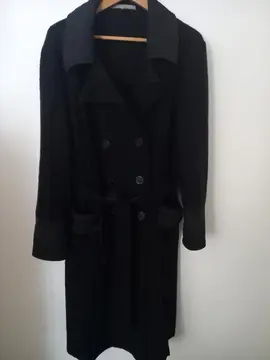 manteau noir Galeries Lafayette