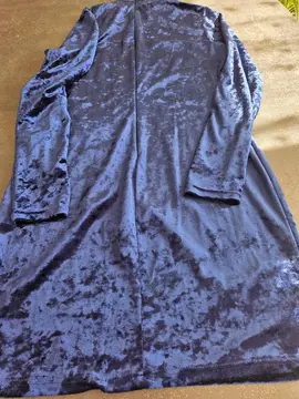 robe taille 38 velours bleue
