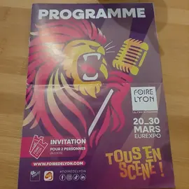 2 invitations pour la Foire de Lyon