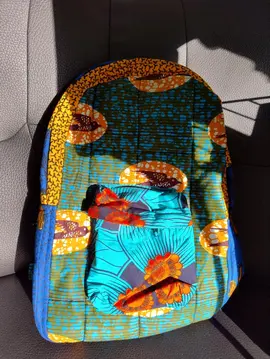 sac à dos tissus africain