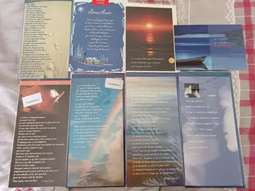 lot de cartes (condoléances, messages, enfants), neuves ou comme neuves