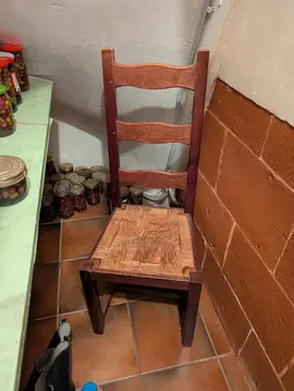 Don - Chaise bois et paille style campagne