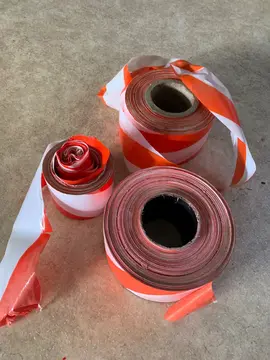 Rubans de délimitation en plastique